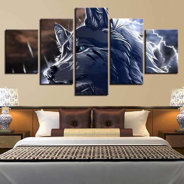 Abstract Animal Wolf – Animal Canvas Wall Art