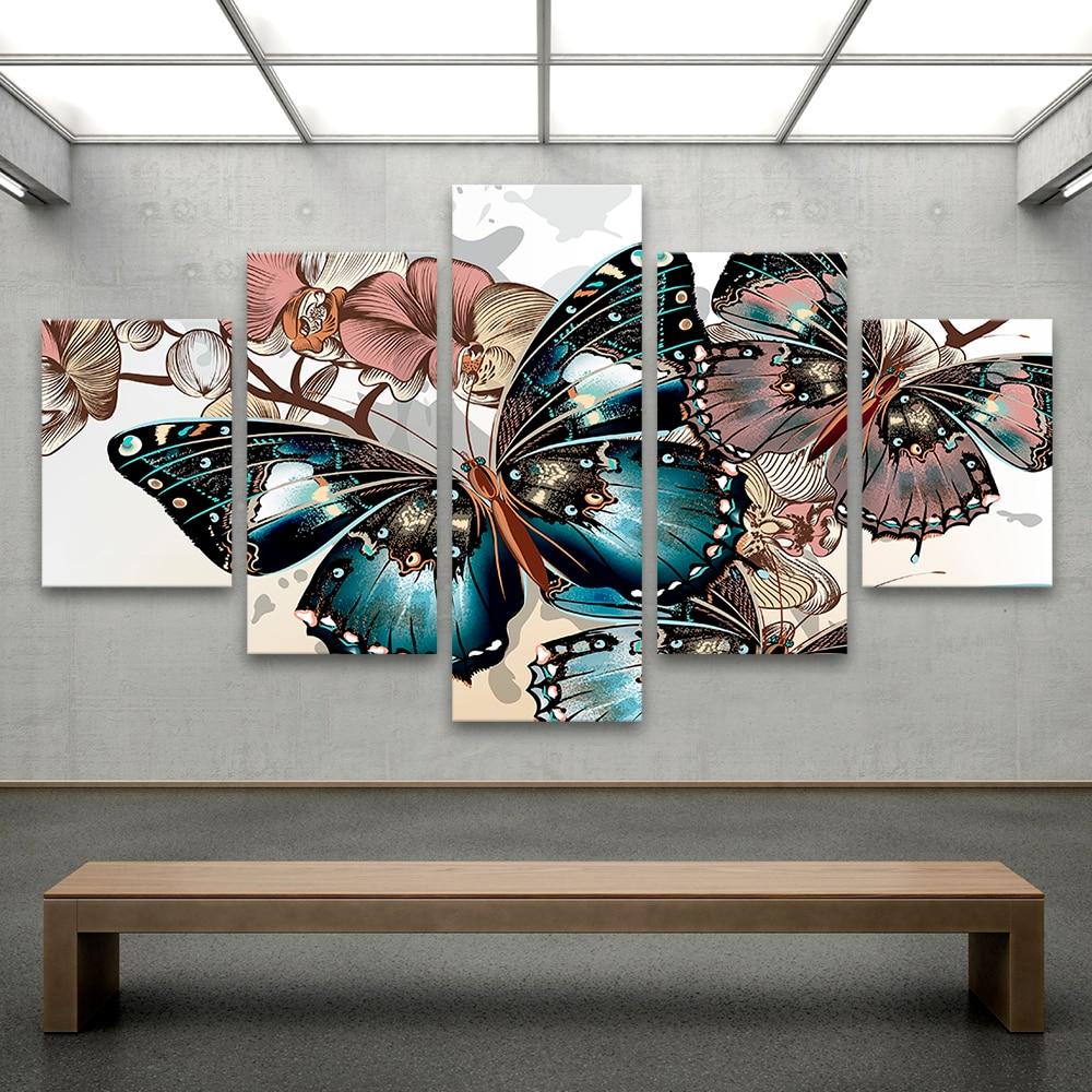 Abstract Beautiful Butterfly – Abstract Canvas Wall Art