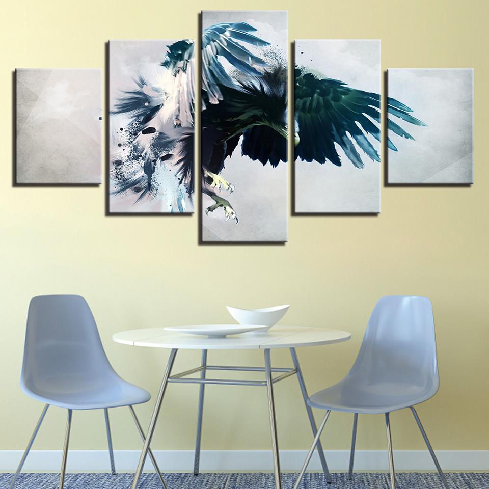 Abstract Eagle – Animal Canvas Wall Art