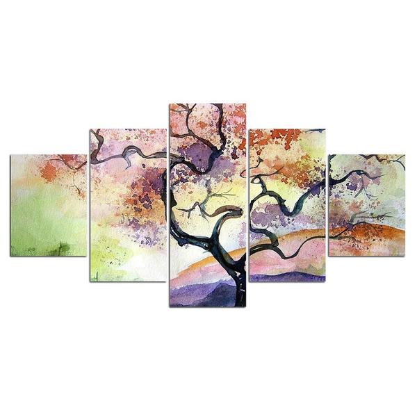 Abstract Flower Tree – Nature Canvas Wall Art