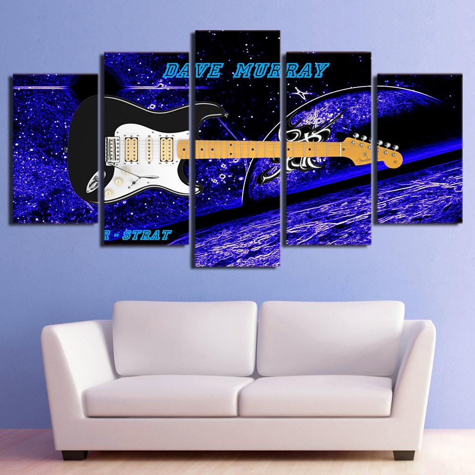 Abstract Guitar 2 – Music Canvas Wall Art
