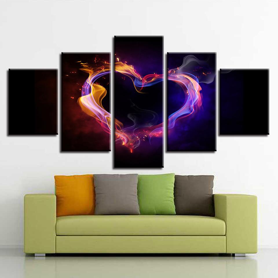 Abstract Love Heart – Abstract Canvas Wall Art