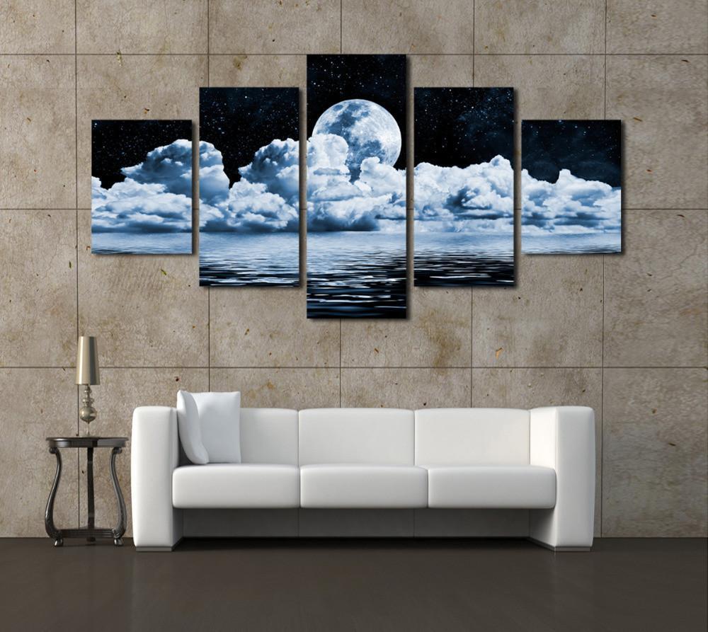 Abstract Moon – Abstract Canvas Wall Art