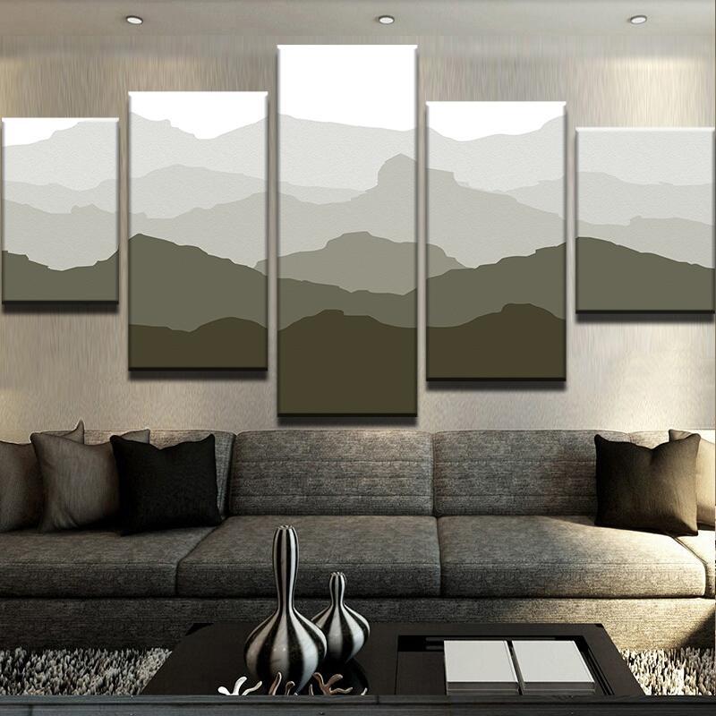Abstract Mountains – Nature Canvas Wall Art