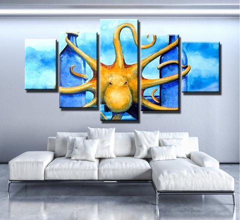 Abstract Octo – Abstract Animal Canvas Wall Art