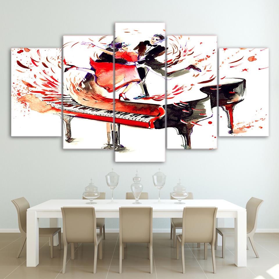 Abstract Piano – Music Canvas Wall Art