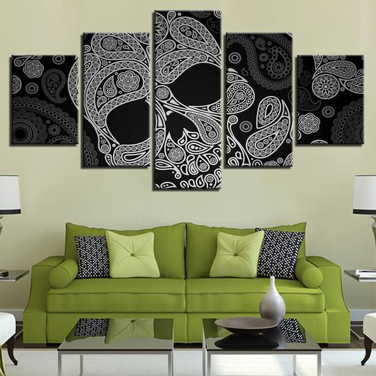 Abstract Skull 2 – Abstract Canvas Wall Art