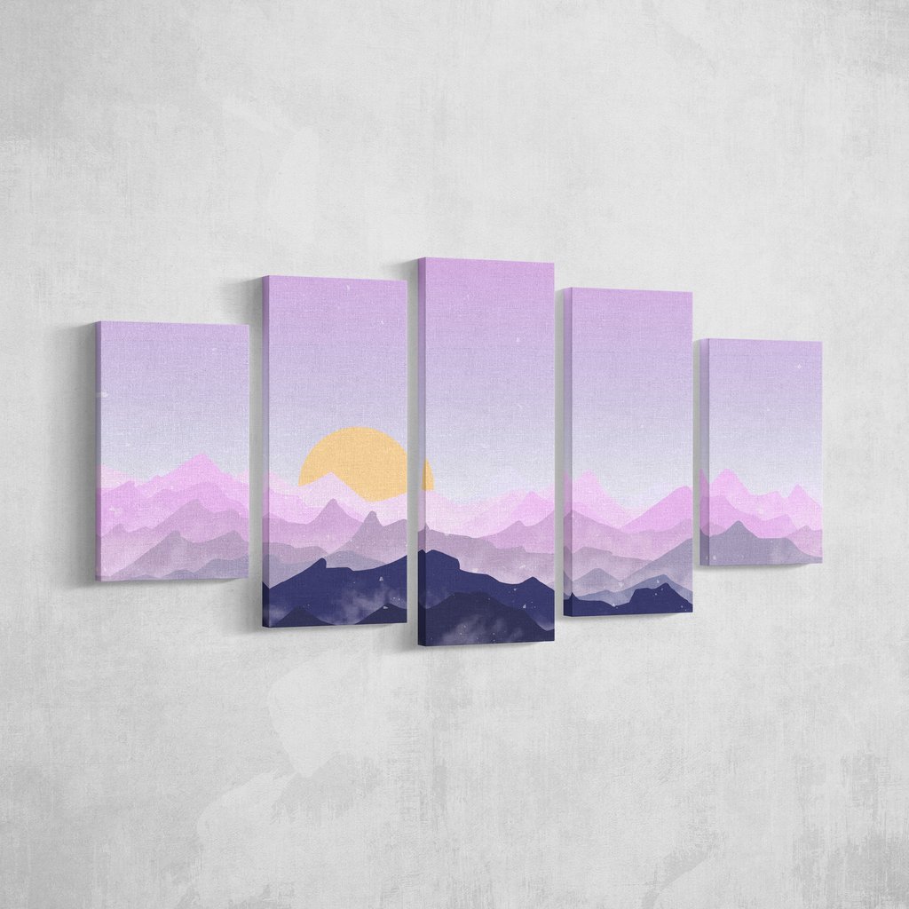 Abstract Sunrise – Nature Canvas Wall Art