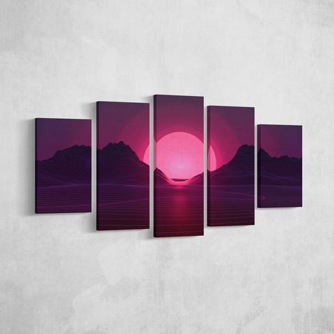 Abstract Sunset – Nature Canvas Wall Art