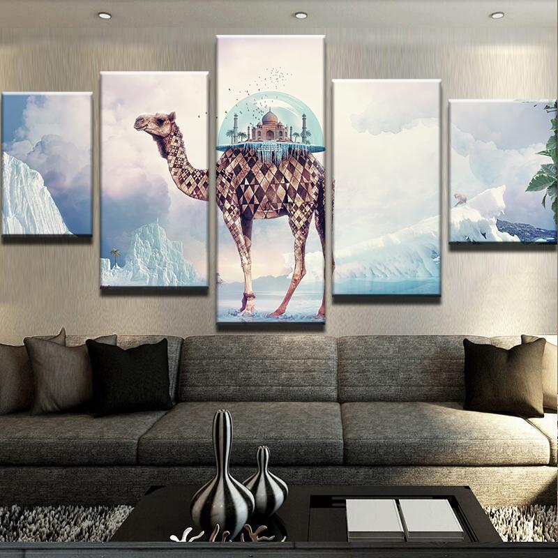Abstract Taj Mahal – Abstract Canvas Wall Art