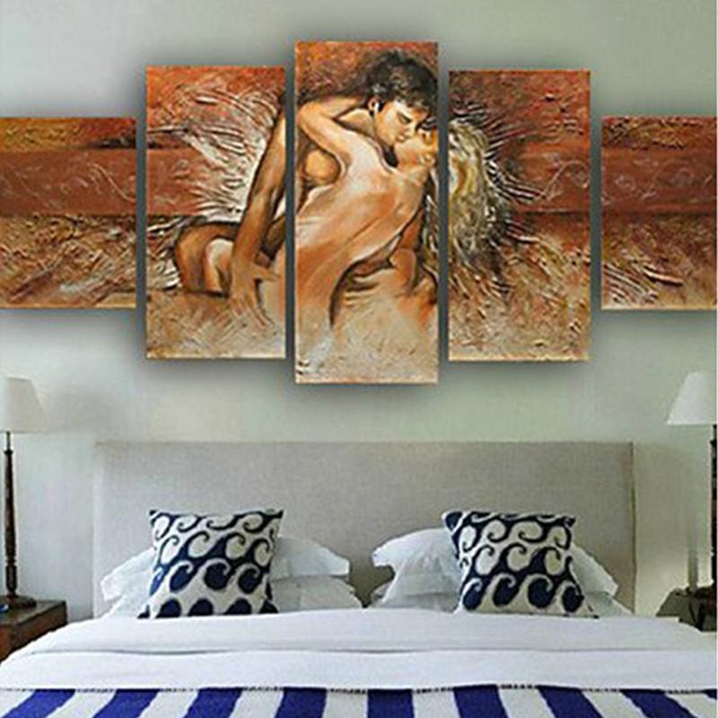 Abstract Vintage Sexy Lover – Abstract Canvas Wall Art
