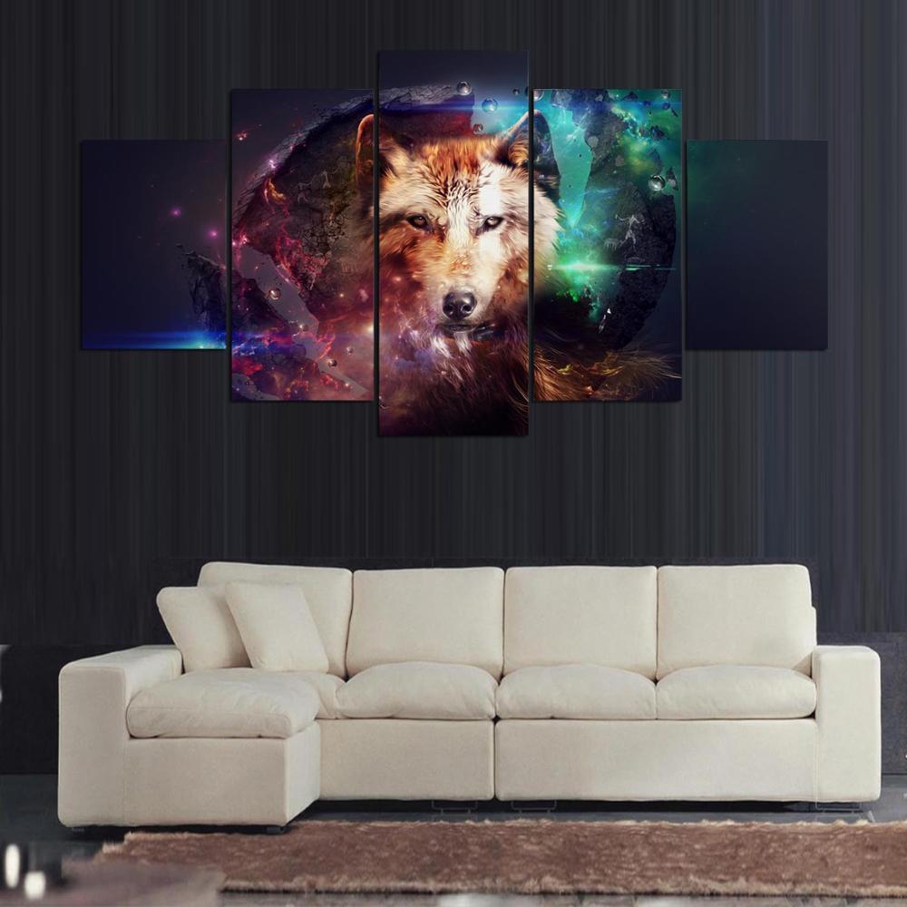 Abstract Wolf 09 – Abstract Canvas Wall Art