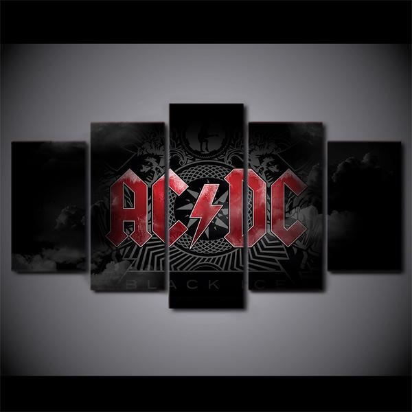 Ac Dc Rock Band Black Ice Modular – Sport Canvas Wall Art