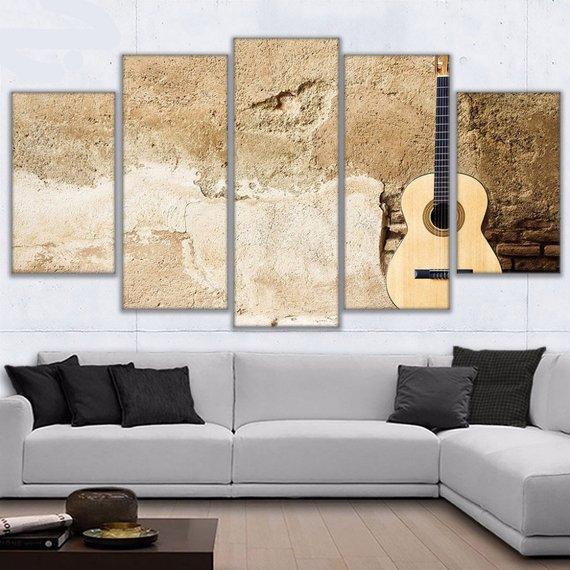 Acoustic Guitar 01 – Music Canvas Wall Art