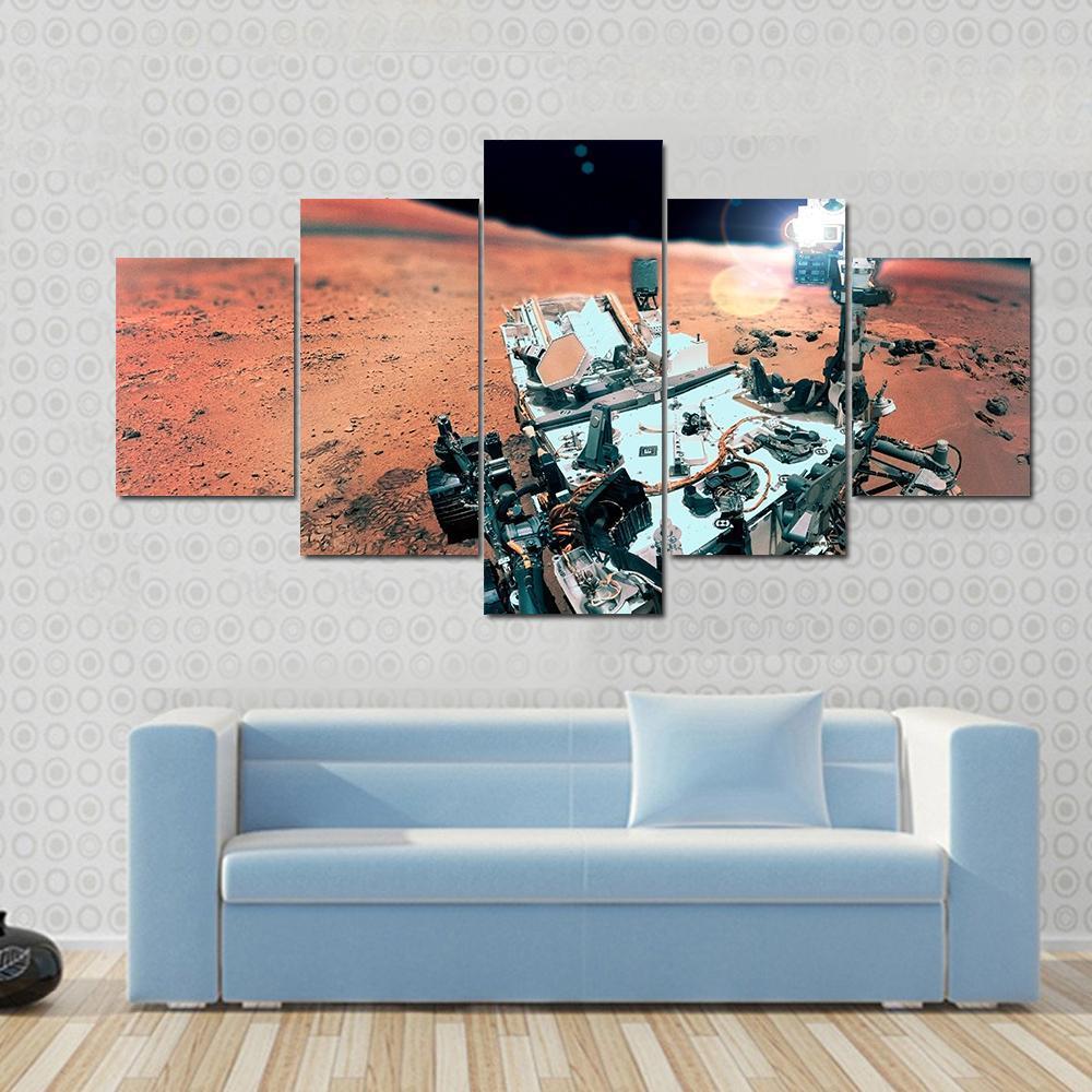 Advanced Mars Rover On Mars Surface – Space Canvas Wall Art