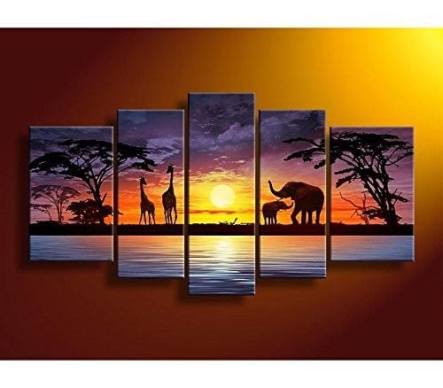 African Elephant Life – Nature Canvas Wall Art