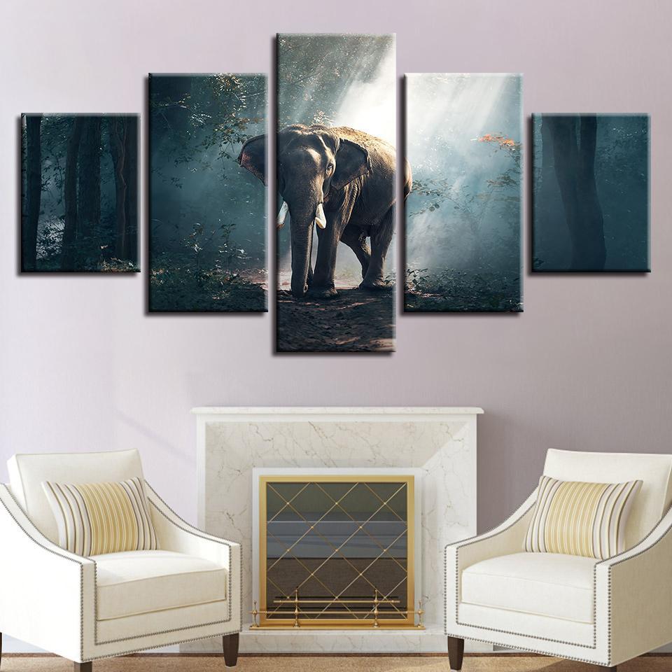 African Forest Elephant – Animal Canvas Wall Art