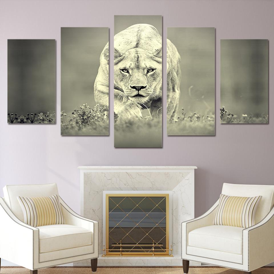 African Lion 3 – Animal Canvas Wall Art