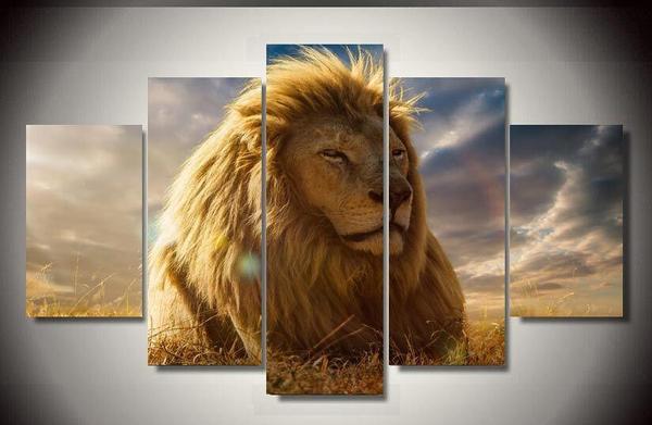 African Lion – Animal Canvas Wall Art