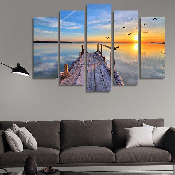 Afternoon Sea View – Nature Canvas Wall Art