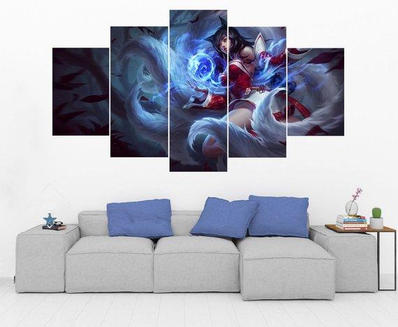 Ahri – League Of Legends – Gaming Canvas Wall Art