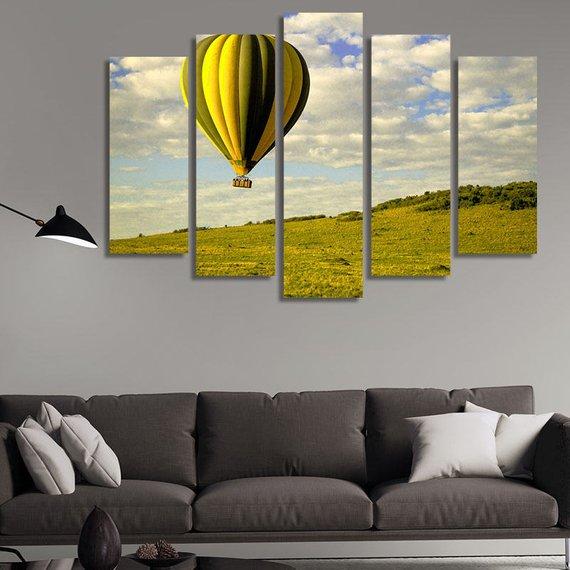 Air Balloon In The Sky – Nature Canvas Wall Art