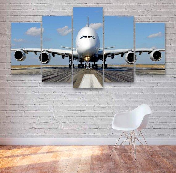 Airbus A380 – Aircraft Canvas Wall Art