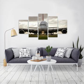 Airbus A380 Jet Airliner Aircraft – Airplane Canvas Wall Art