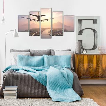 Aircraft Approach – Airplane Canvas Wall Art