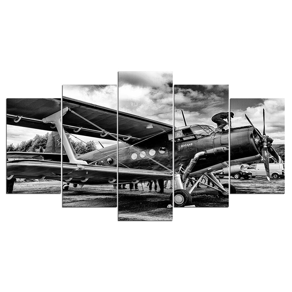 Aircraft Warfare Black-And-White Style Wholesale – Aircraft Canvas Wall Art