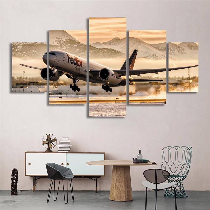 Airplane Takes Off – Aircraft Canvas Wall Art