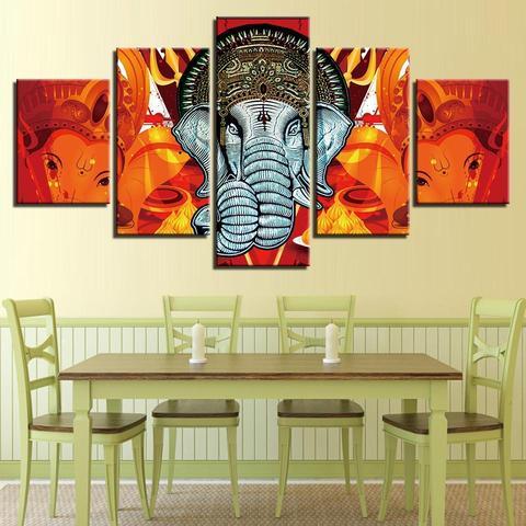 Alampata Ganesha – Religion Canvas Wall Art
