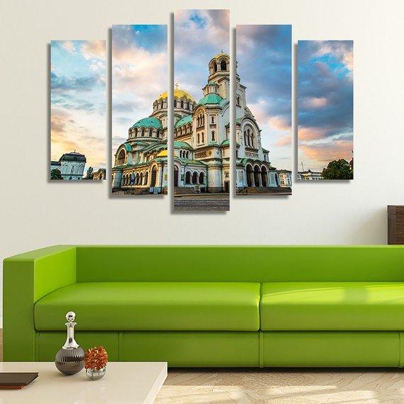 Alexander Nevsky Cathedral Bulgaria Sofia 01 – Nature Canvas Wall Art