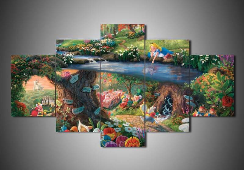 Alice In Wonderland 1 Disney – Canvas Wall Art