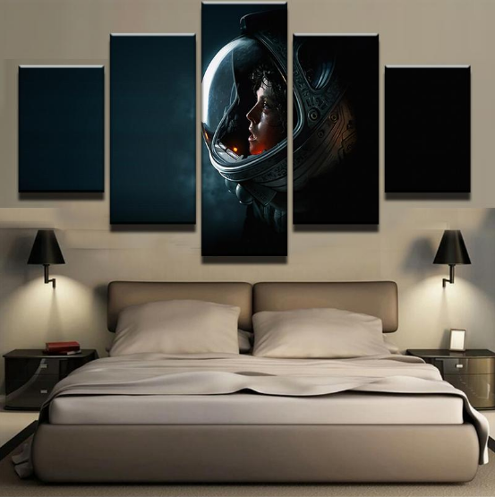 Alien Science Fiction Movie Canvas Wall Art
