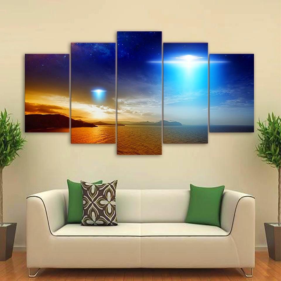 Alien Ufo – Space Universe Canvas Wall Art