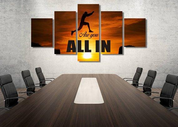 All In – Abstract Canvas Wall Art
