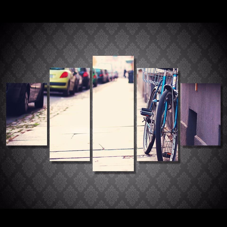 Alone Bicycle Street – Nature Canvas Wall Art