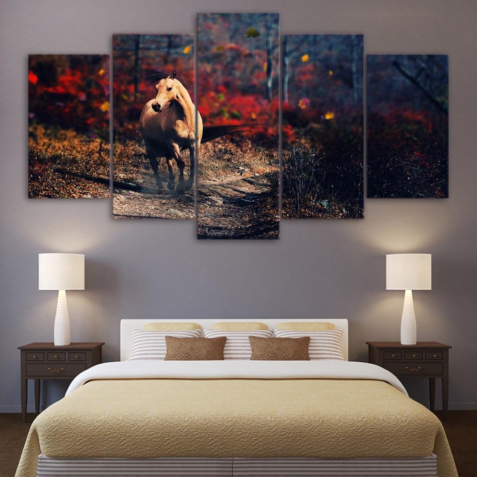 Alone Horse Wildland – Animal Canvas Wall Art