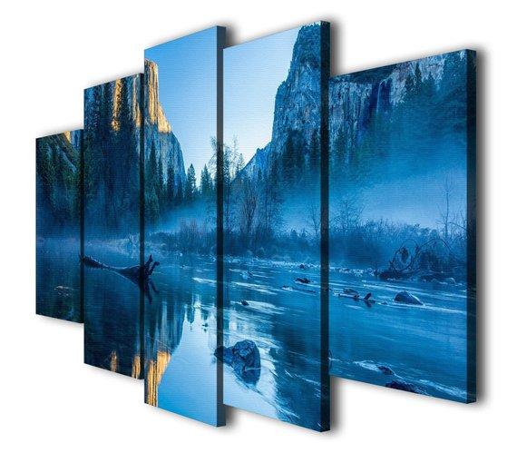 Amazing Beach Mountain Landscape – Nature Canvas Wall Art