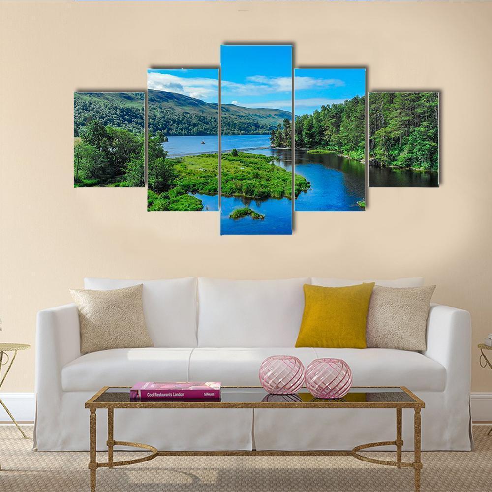 Amazing Landscape With Creeks And Lakes – Nature Canvas Wall Art