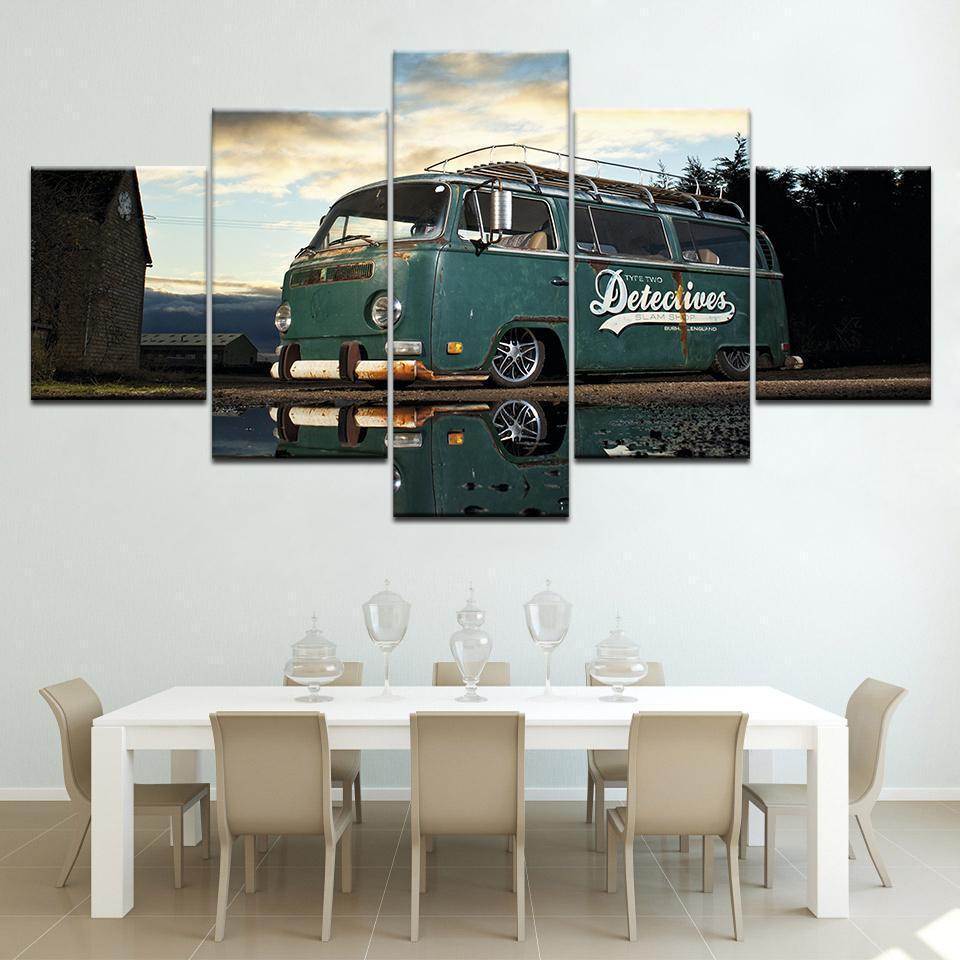 Amazing Retro Bus – Automative Canvas Wall Art