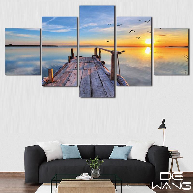 Amazing Scenery At Sunset -Space Canvas Wall Art