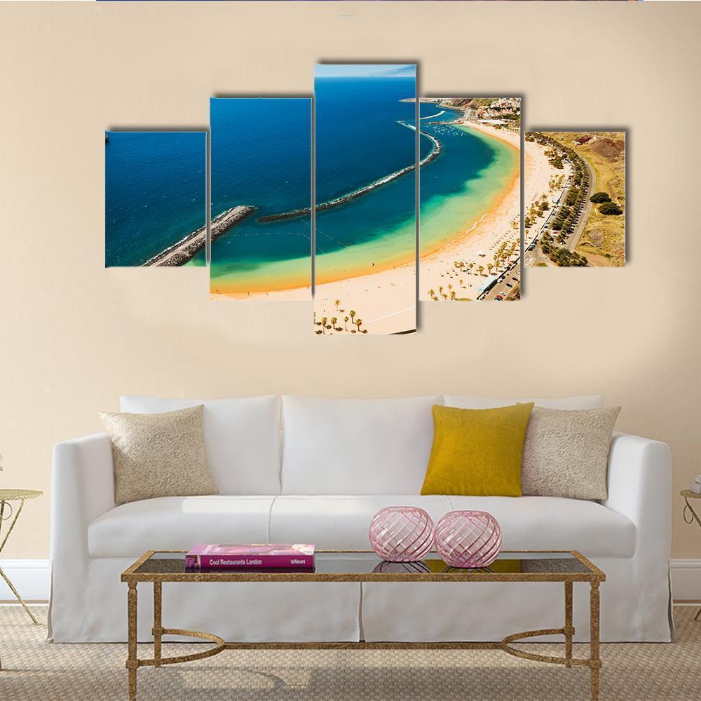 Amazing View Of Beach Las Teresitas – Nature Canvas Wall Art