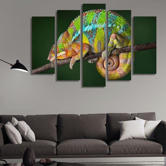 Ambilobe Panther Chameleon 01 – Animal Canvas Wall Art