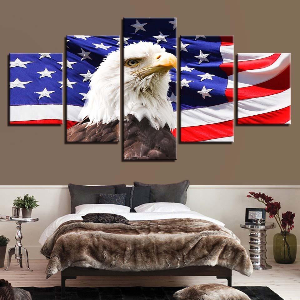 American Flag 11 – Abstract Canvas Wall Art