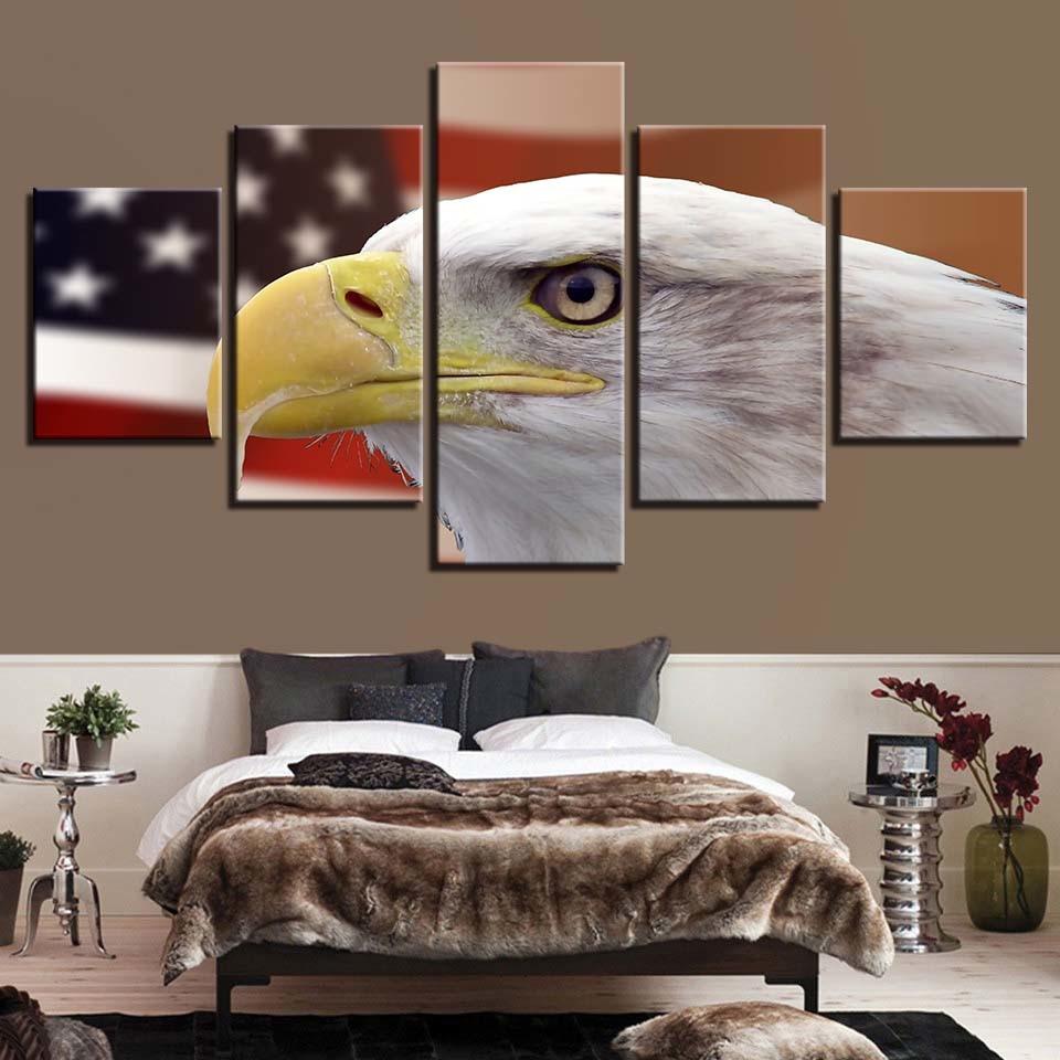 American Flag 12 – Abstract Canvas Wall Art