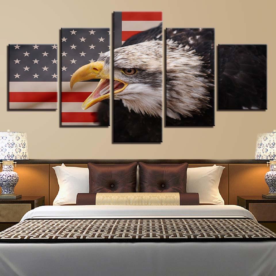 American Flag 13 – Abstract Canvas Wall Art
