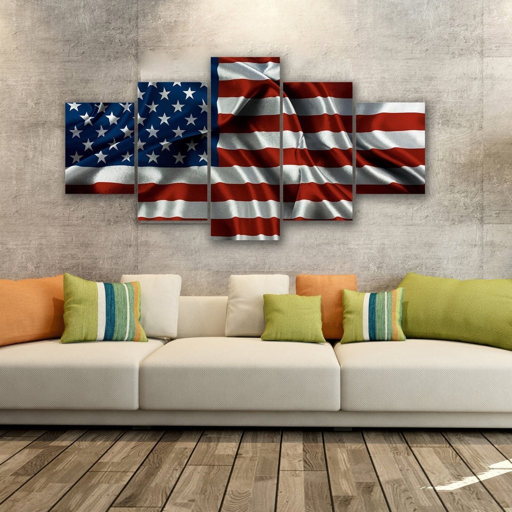 American Flag 2 – Abstract Canvas Wall Art