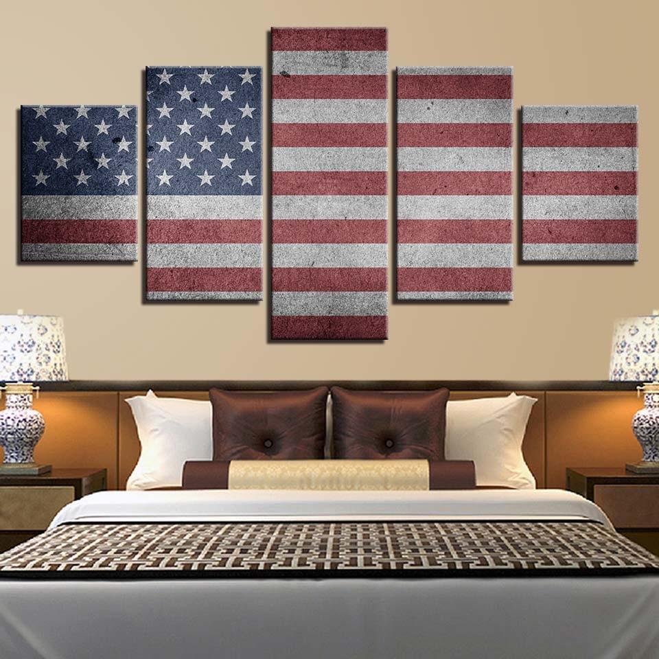 American Flag 9 – Abstract Canvas Wall Art